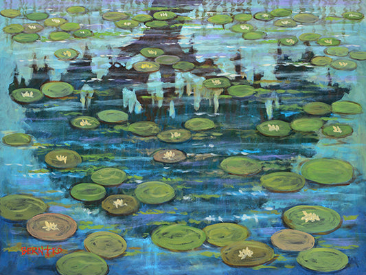 Lilies Near the Live Oak