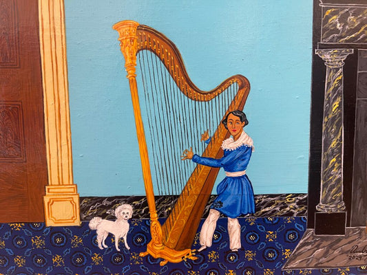 Creole Free Boy of Color Harpist