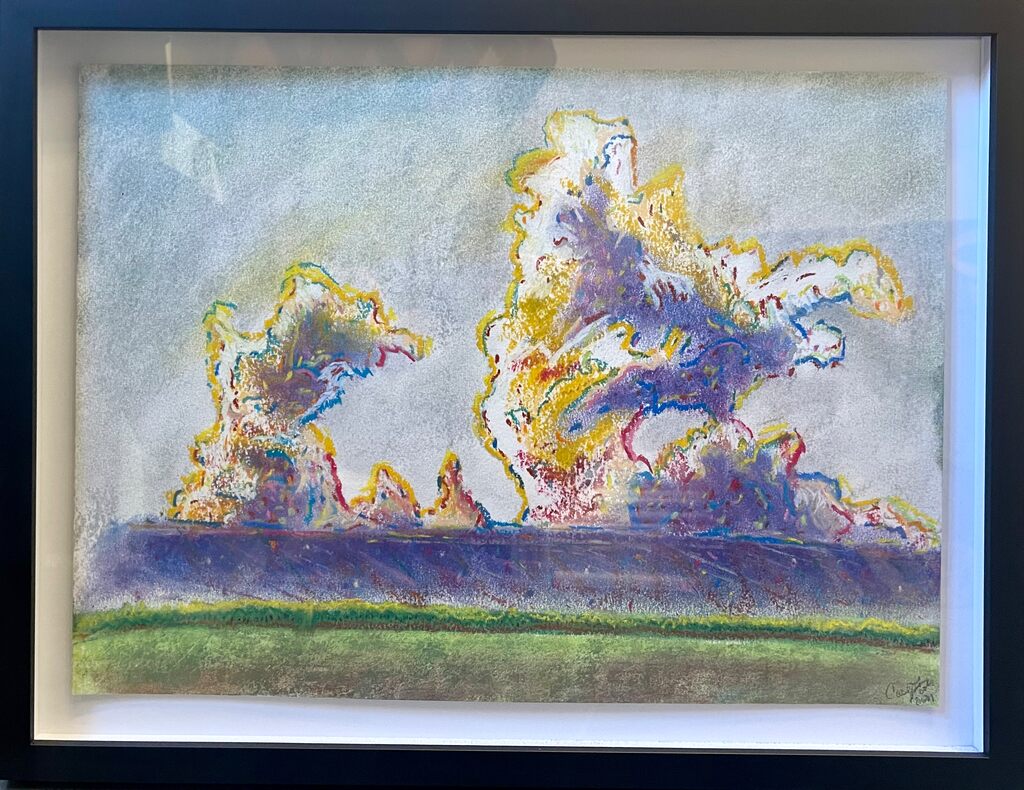 Outer Rain Bands of Hurricane Ida Over Sugar Cane Fields