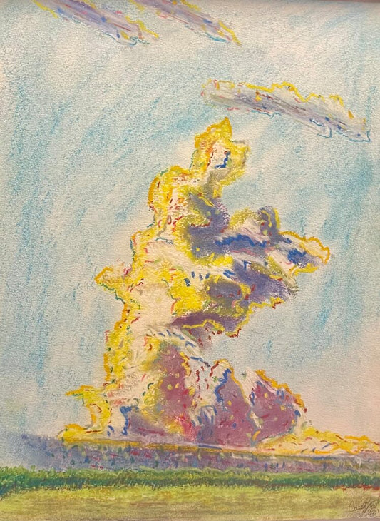 Distant Storm Over Sugar Cane Fields