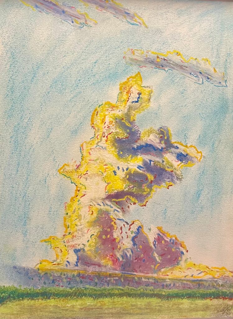 Distant Storm Over Sugar Cane Fields