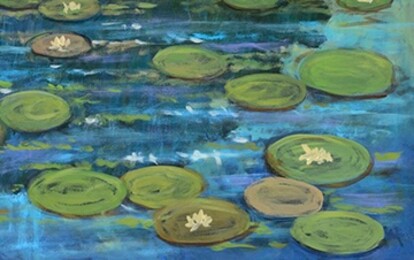 Lilies Near the Live Oak